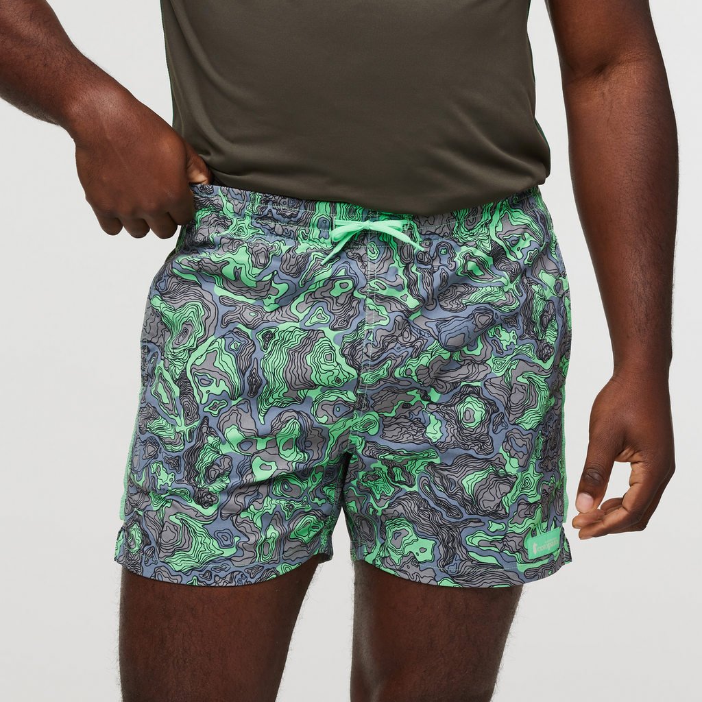 Brinco Short - Print - Men's, Tempest/Parakeet, Model Jeremy