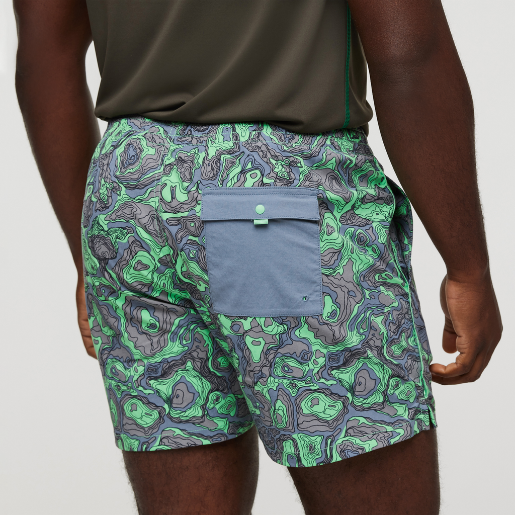 Brinco Short - Print - Men's, Tempest/Parakeet, Model Jeremy