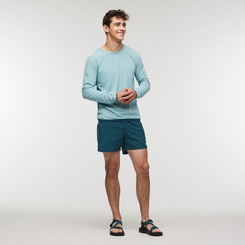 Brinco 5 Inch Short - Solid - Men's, Abyss, Model Kellan, shoppable