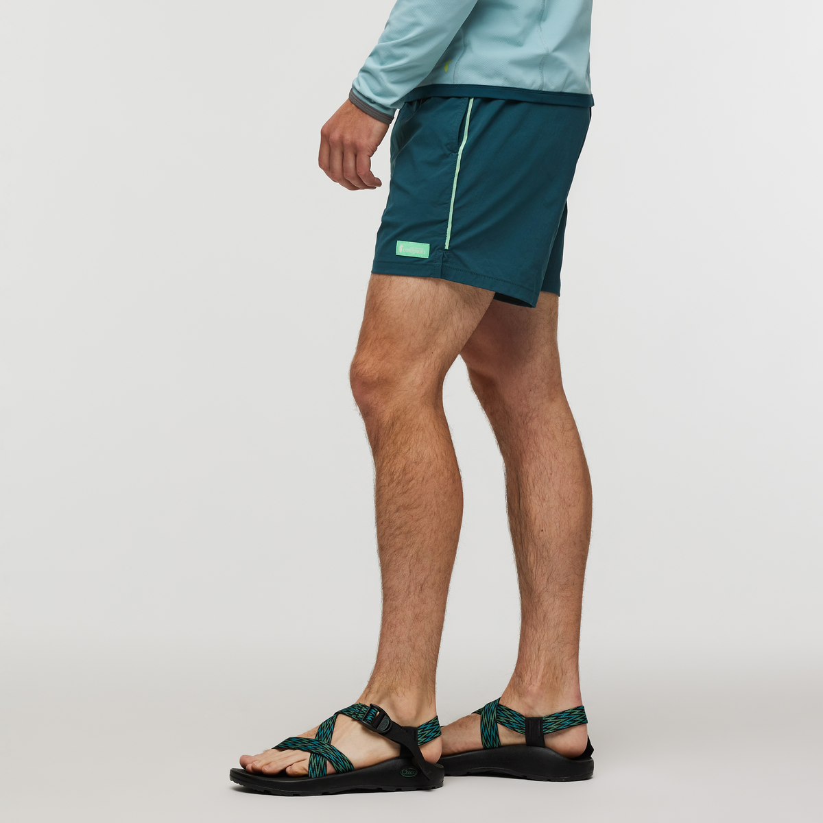 Brinco 5 Inch Short - Solid - Men's, Abyss, Model Kellan