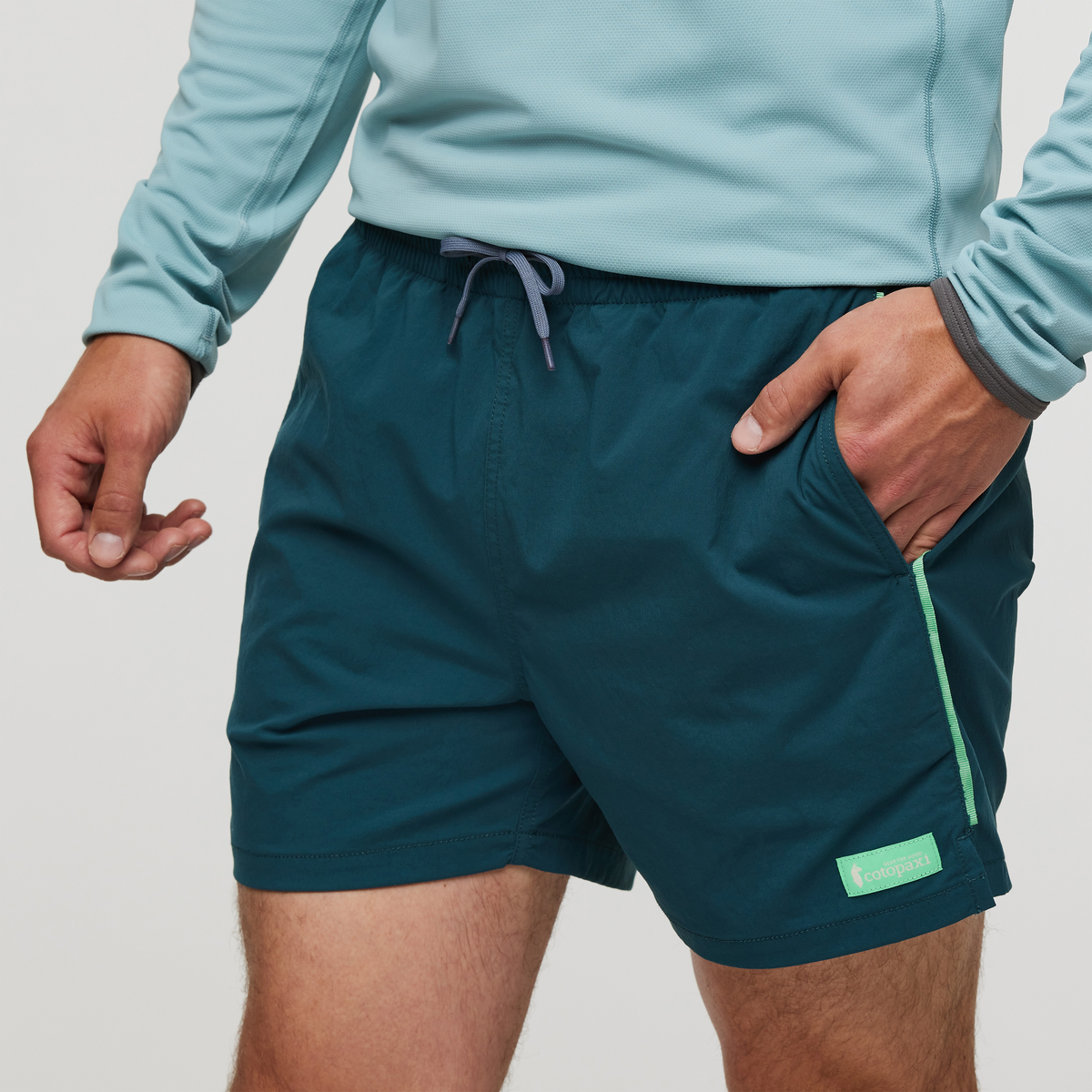 Brinco 5 Inch Short - Solid - Men's, Abyss, Model Kellan