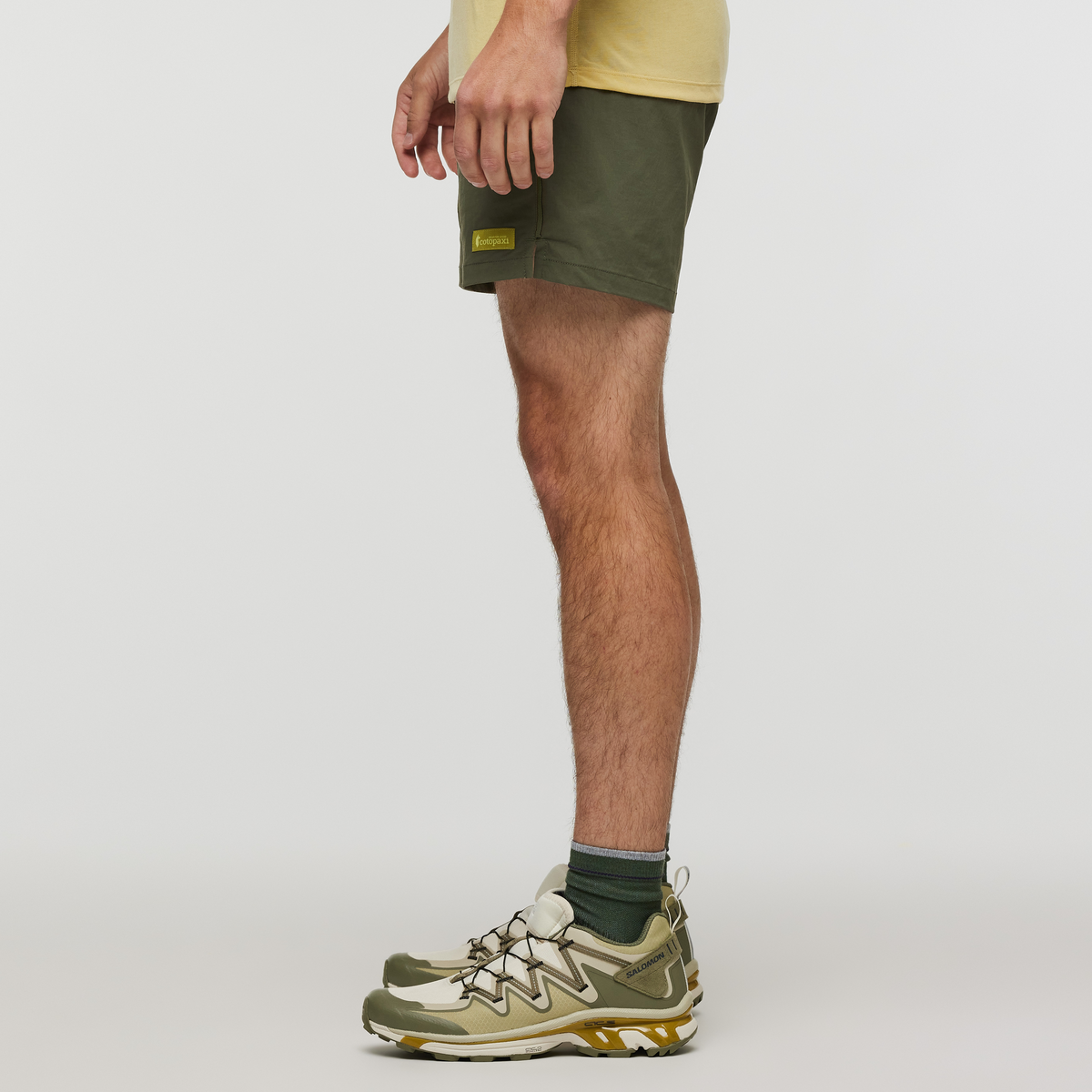 Brinco 5 Inch Short - Solid - Men's, Fatigue, Model Kellan
