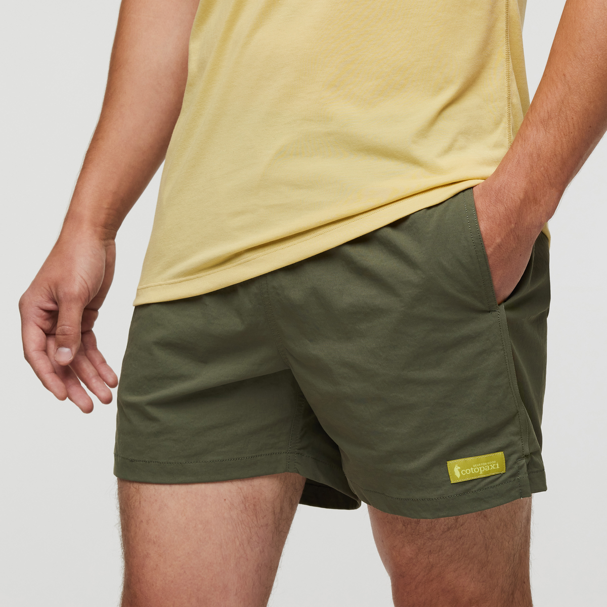 Brinco 5 Inch Short - Solid - Men's, Fatigue, Model Kellan