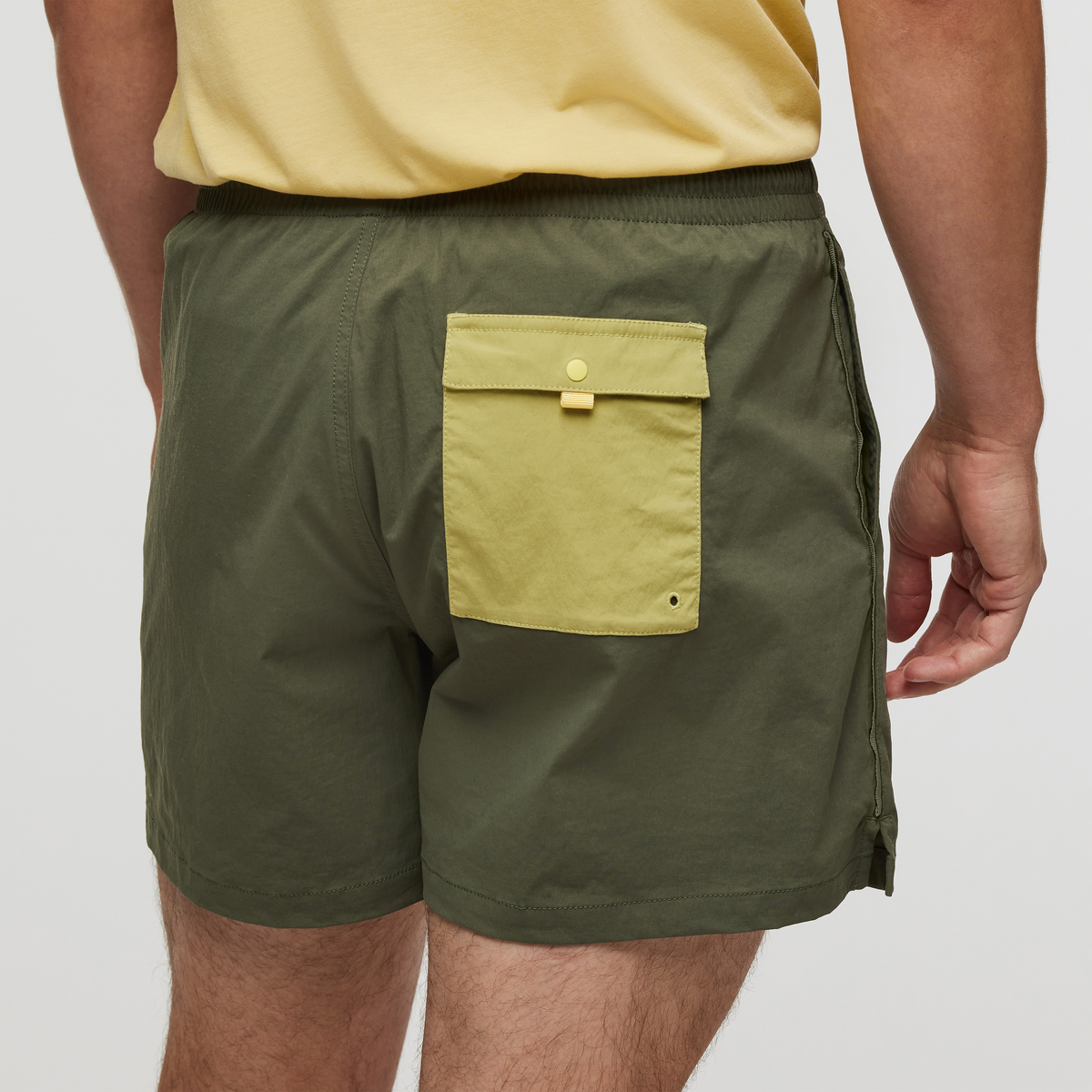 Brinco 5 Inch Short - Solid - Men's, Fatigue, Model Kellan