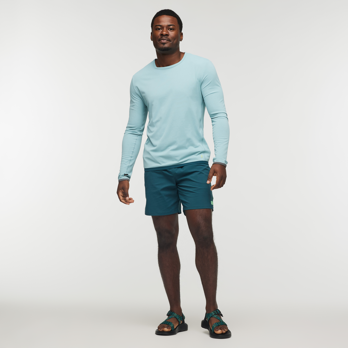 Brinco 7 Inch Short - Solid - Men's, Abyss, Model Jeremy, shoppable