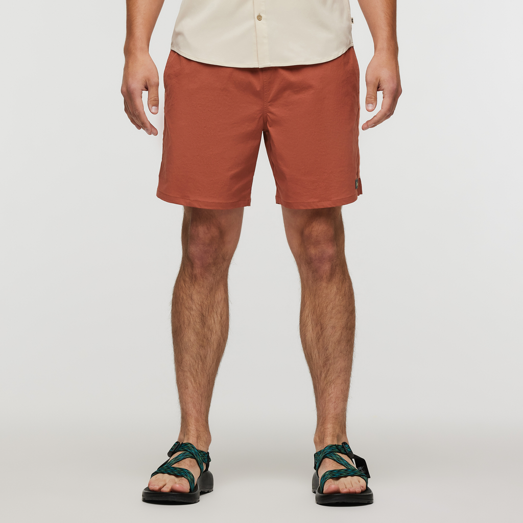 Brinco 7 Inch Short - Solid - Men's, Faded Brick, Model Kellan