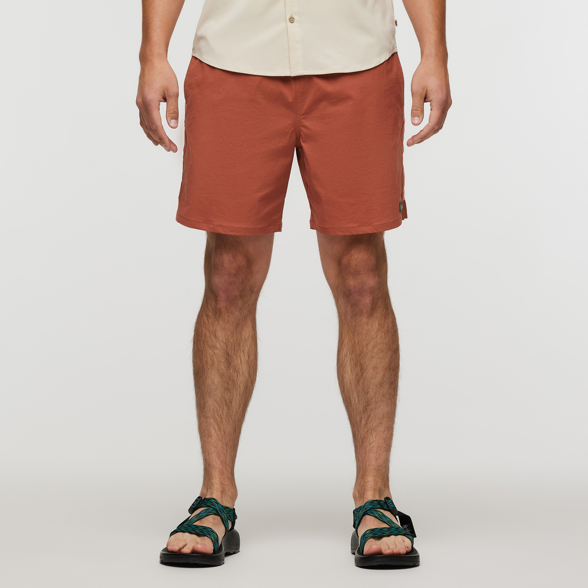 Brinco 7 Inch Short - Solid - Men's, Faded Brick, Model Kellan