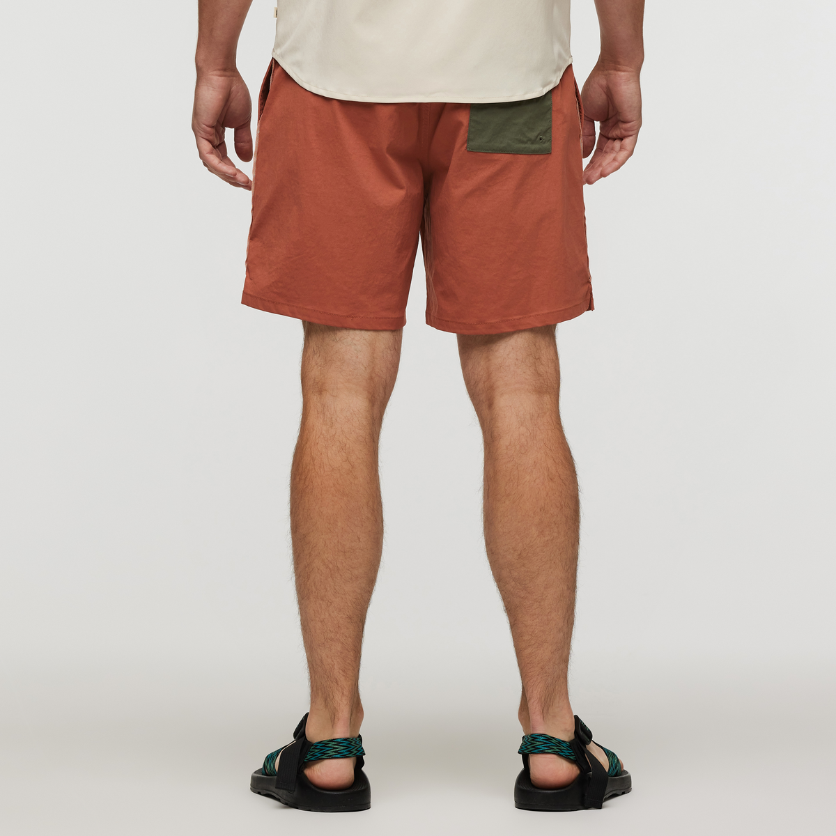 Brinco 7 Inch Short - Solid - Men's, Faded Brick, Model Kellan