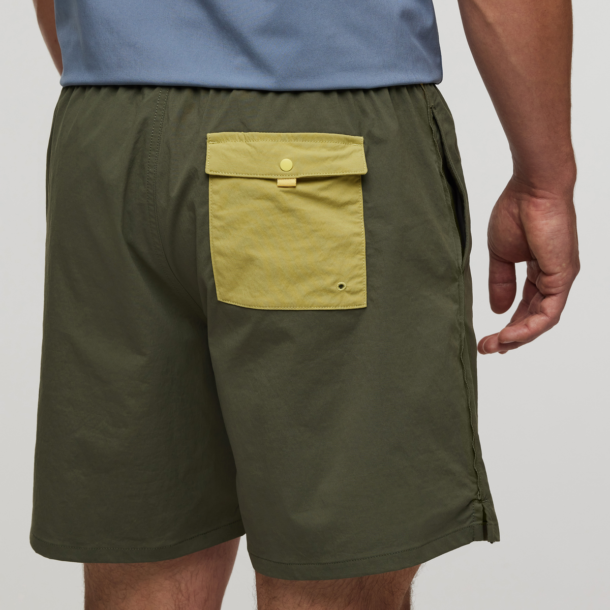 Brinco 7 Inch Short - Solid - Men's, Fatigue, Model Kellan