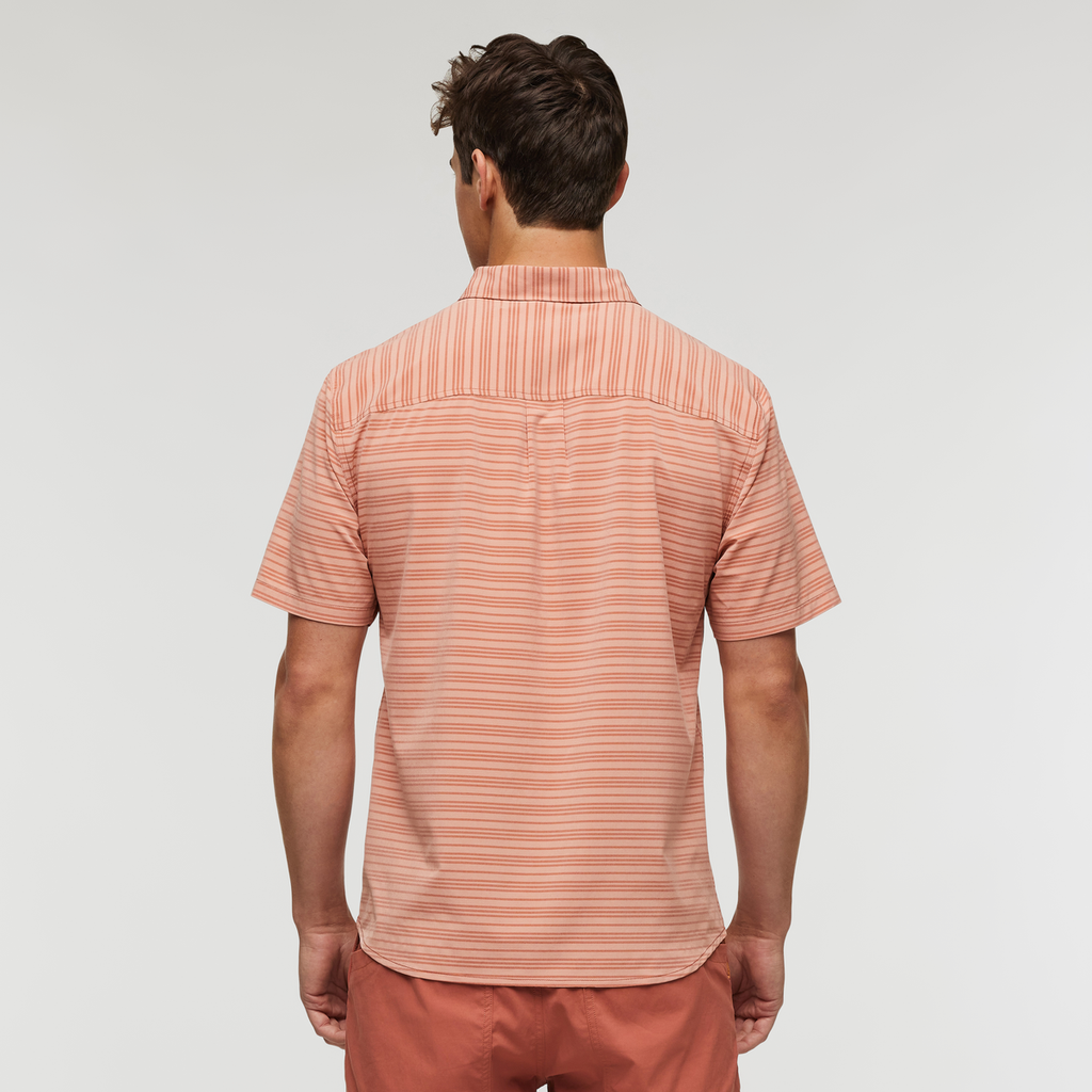 Cambio Button Up - Print - Men's, Faded Brick, Model Kellan