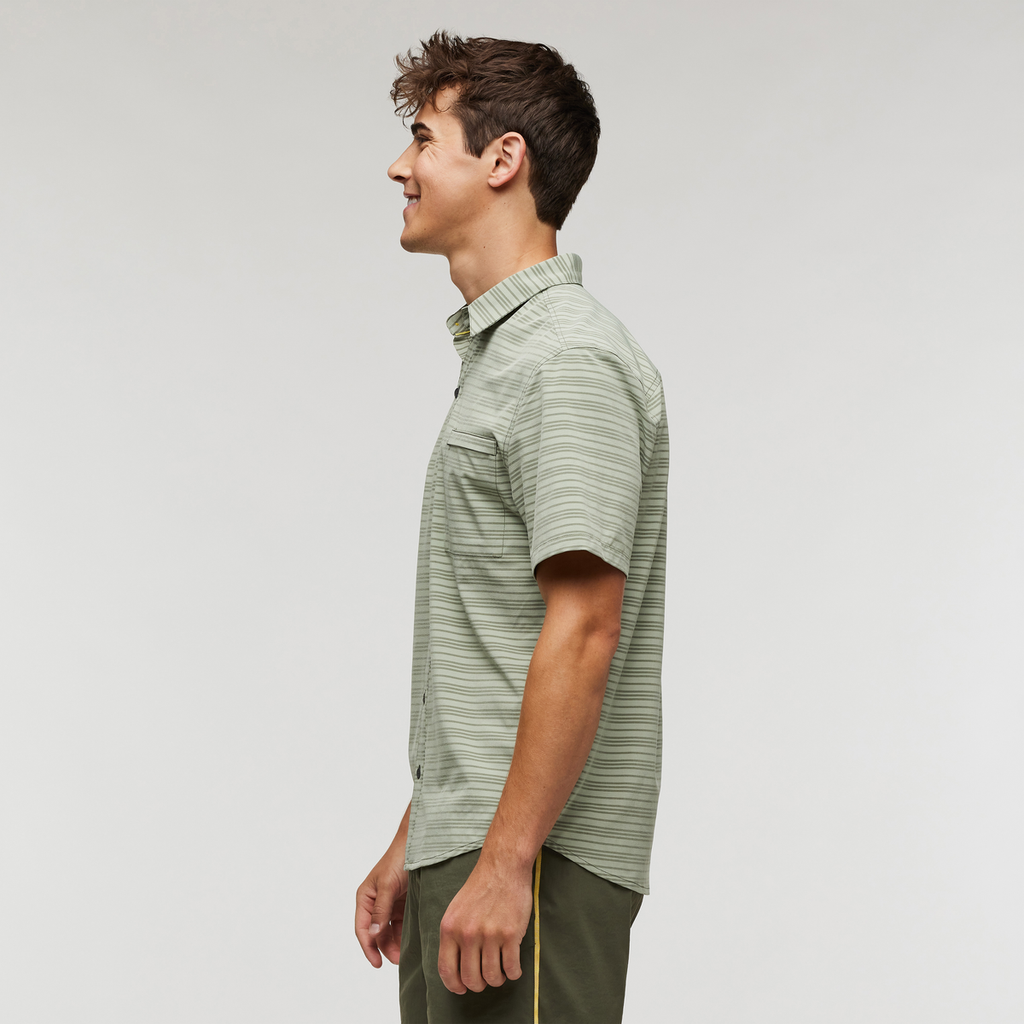 Cambio Button Up - Print - Men's, Fatigue, Model Kellan