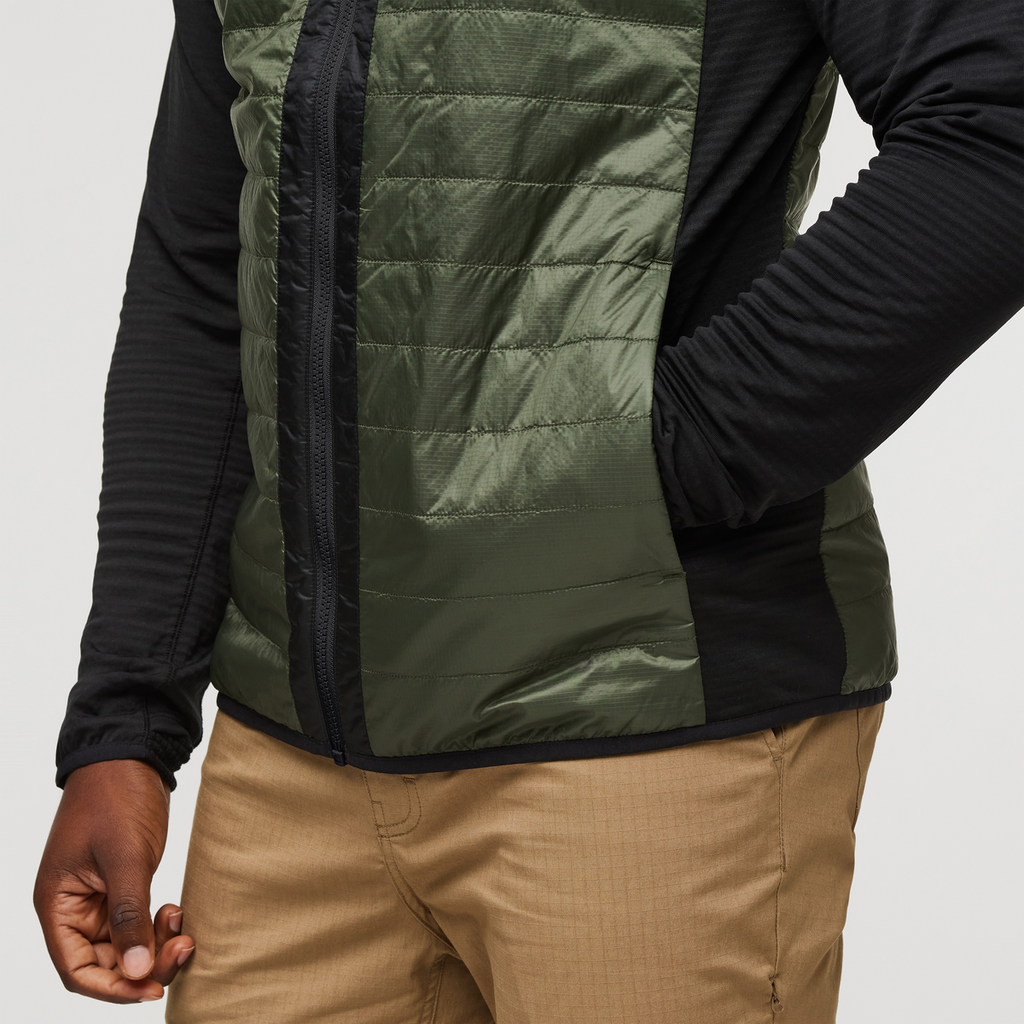 Capa Hybrid Insulated Hooded Jacket - Men's, Black/Fatigue, Model Jeremy