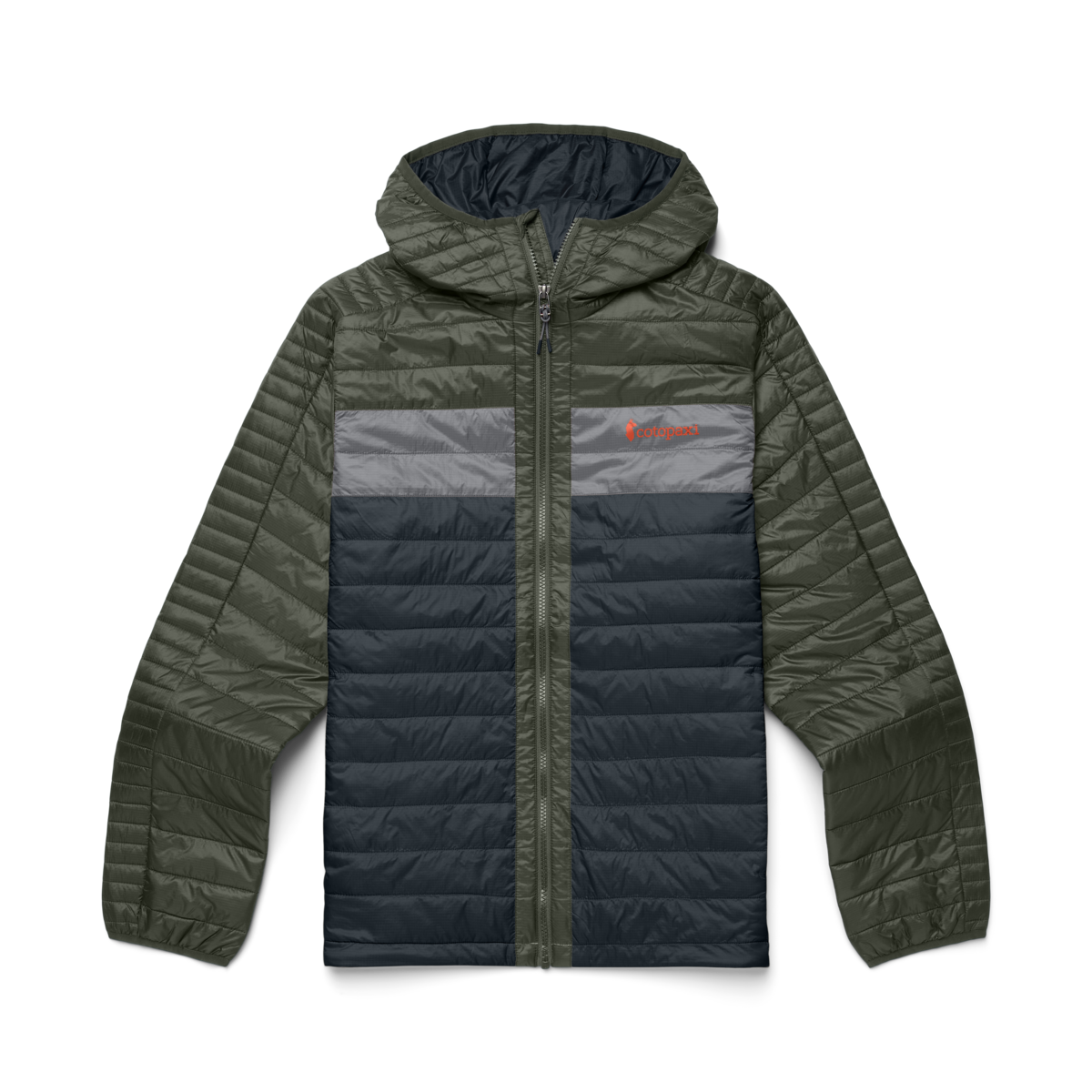 Capa Insulated Hooded Jacket - Men's, Fatigue/Black