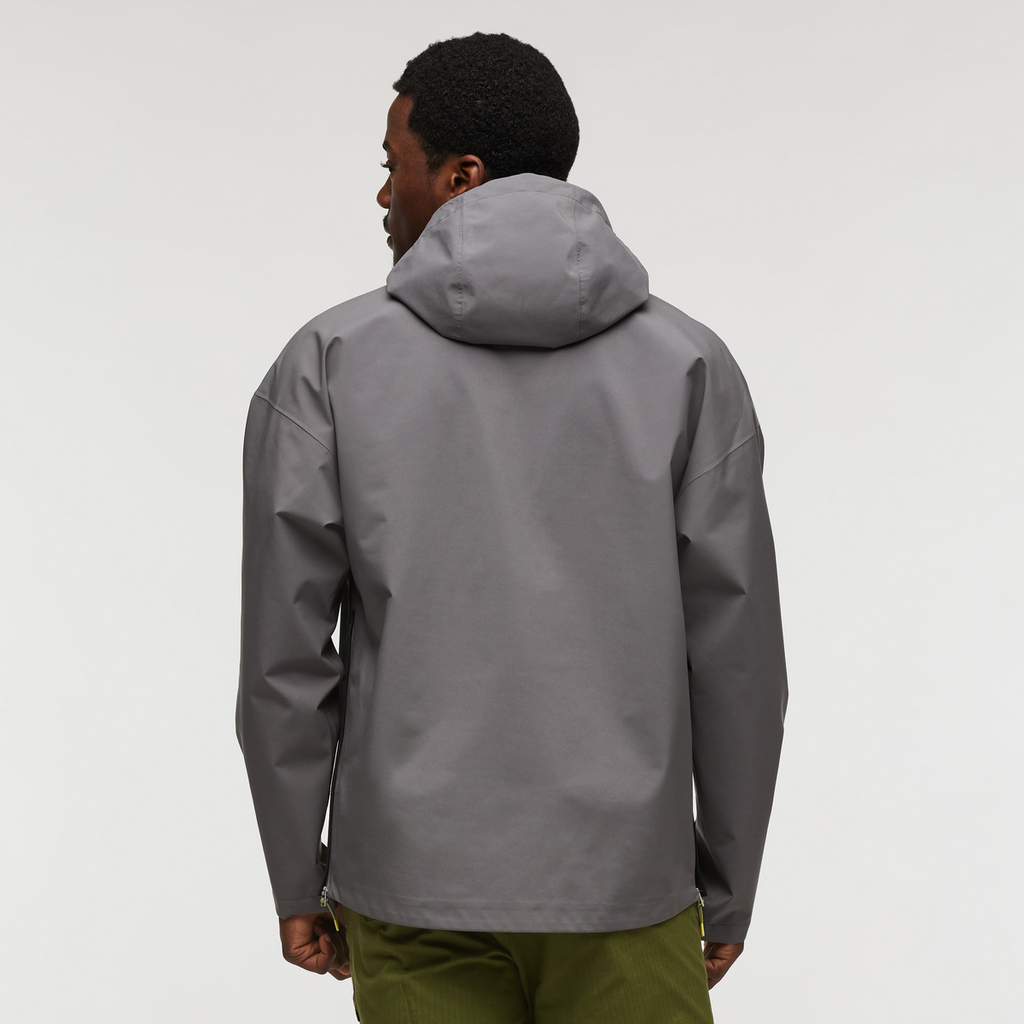 Cielo Rain Anorak - Men's, Cinder/Black, Model Jeremy
