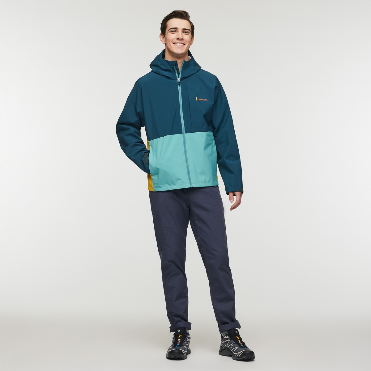 Cielo Rain Jacket - Men's, Abyss/Coastal, Detail