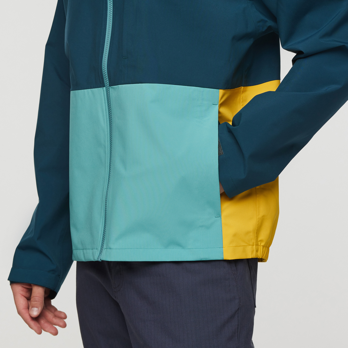 Cielo Rain Jacket - Men's, Abyss/Coastal, Detail