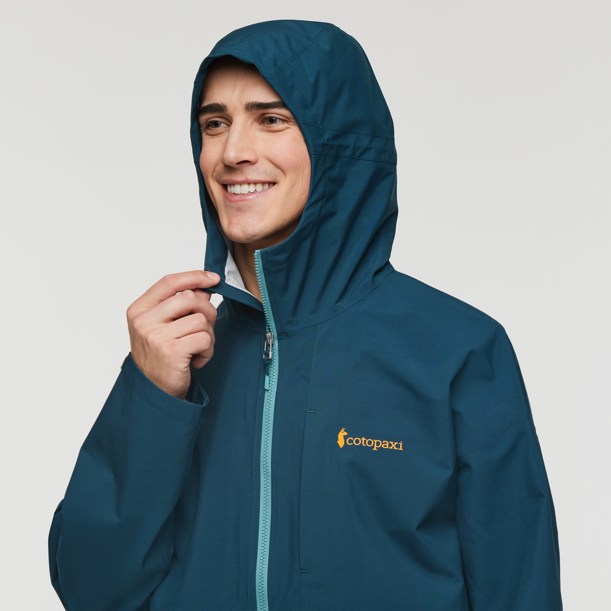 Cielo Rain Jacket - Men's, Abyss/Coastal, Detail