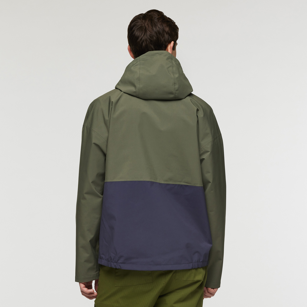 Cielo Rain Jacket - Men's, Fatigue/Lemongrass, Model Kellan