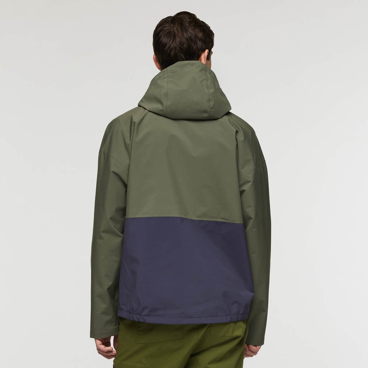 Cielo Rain Jacket - Men's, Fatigue/Lemongrass, Model Kellan