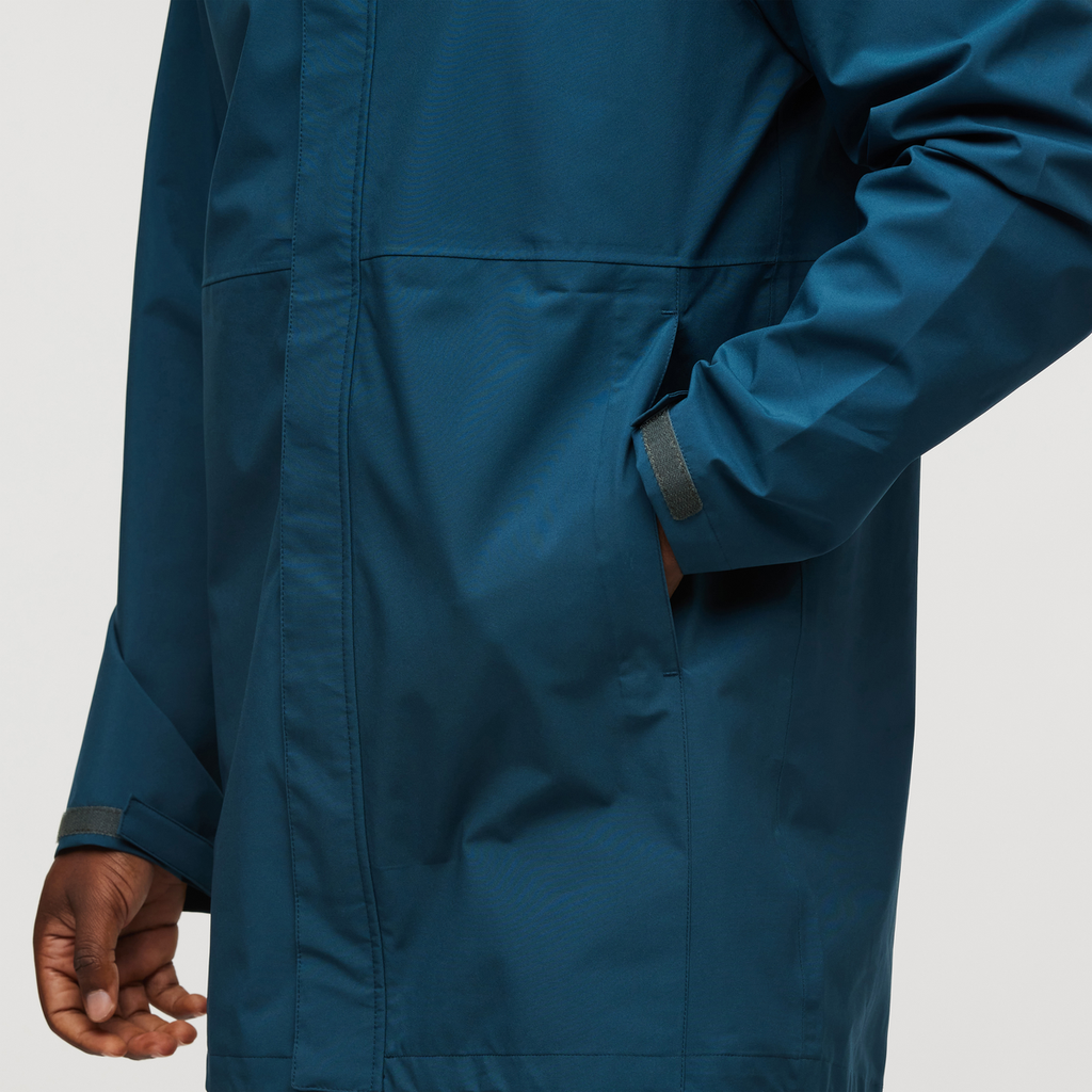 Cielo Rain Parka - Men's, Abyss, Model Jeremy