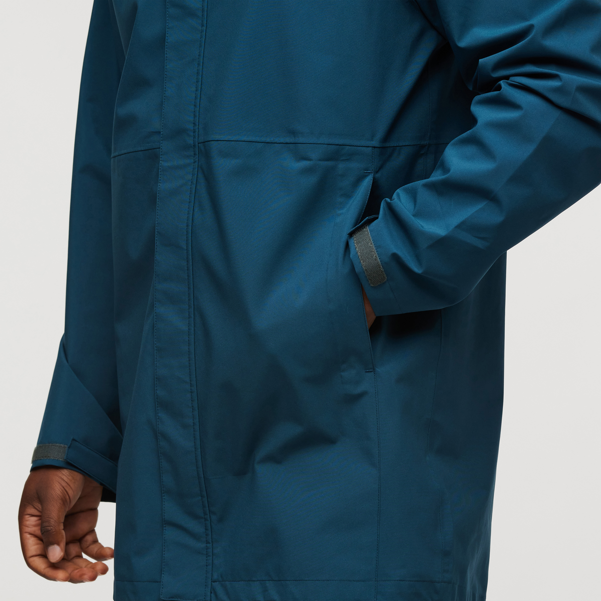 Cielo Rain Parka - Men's, Abyss, Model Jeremy