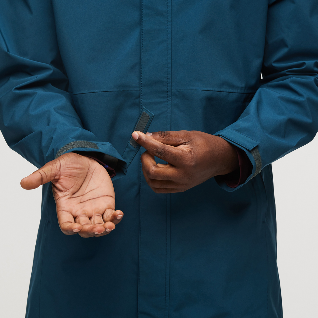 Cielo Rain Parka - Men's, Abyss, Model Jeremy