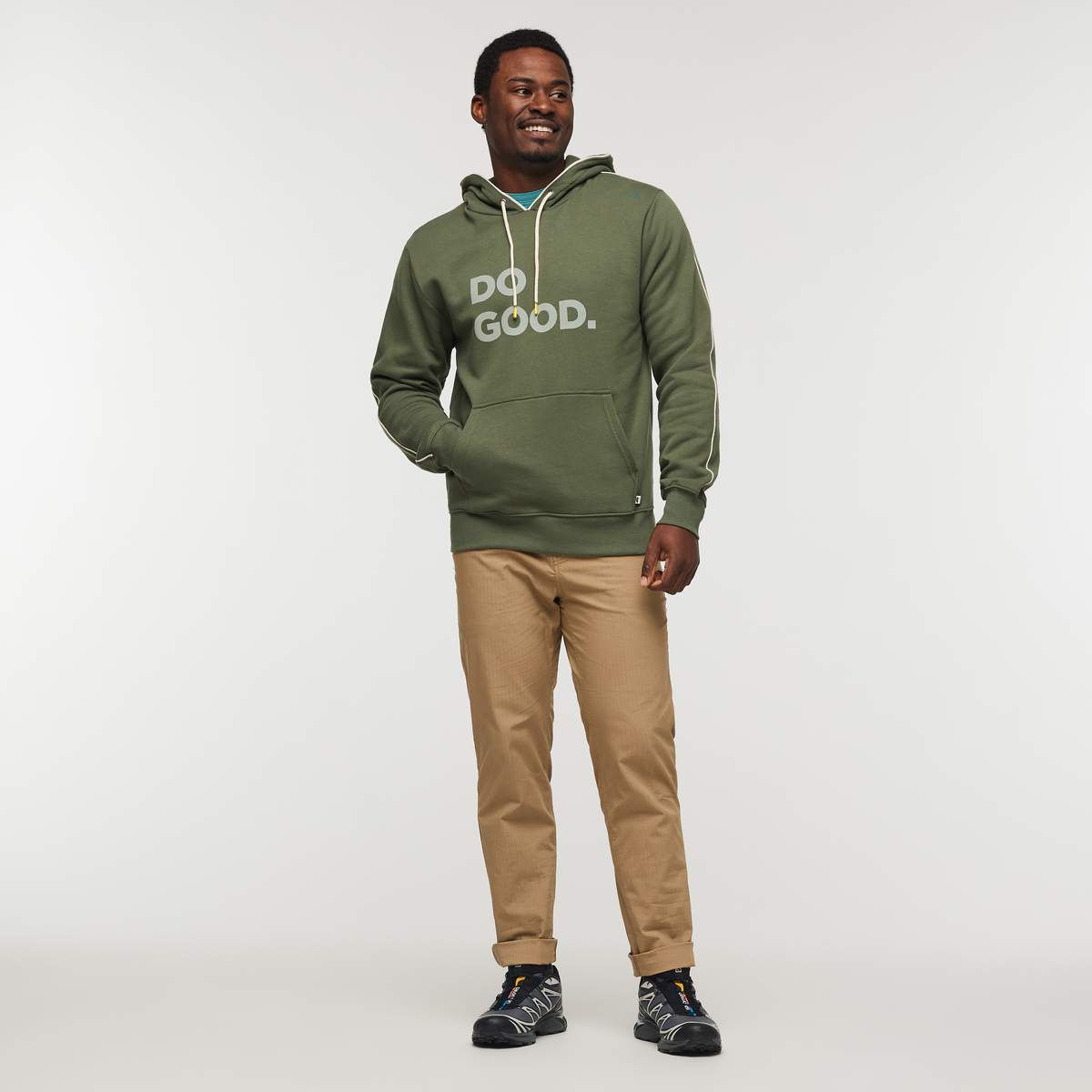 Do Good Pullover Hoodie - Men's, Fatigue, Model Jeremy