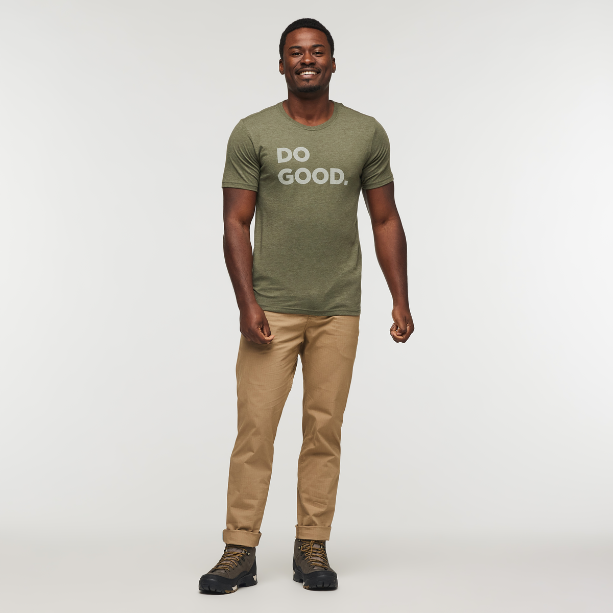 Do Good T-Shirt - Men's, Fatigue, Model Jeremy