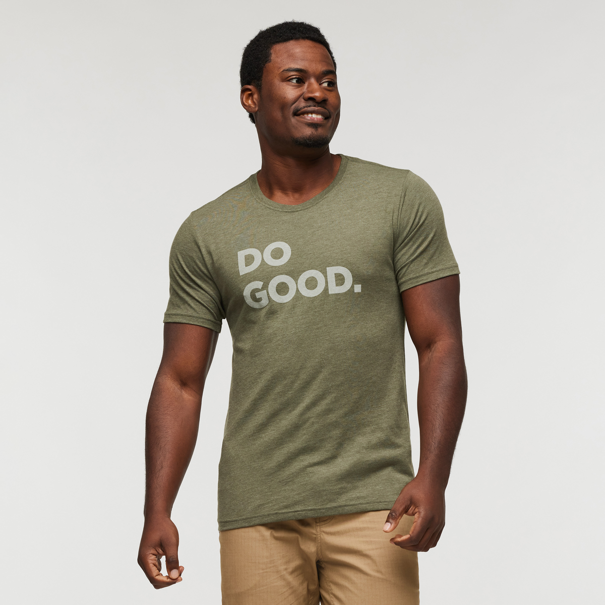 Do Good T-Shirt - Men's, Fatigue, Model Jeremy