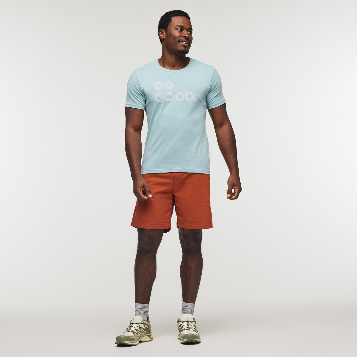 Do Good T-Shirt - Men's, Sea Spray, Model Jeremy