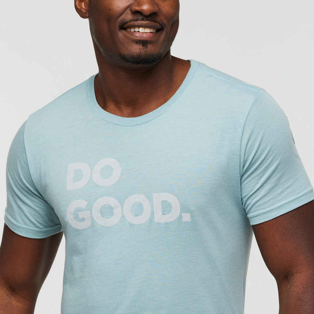 Do Good T-Shirt - Men's, Sea Spray, Model Jeremy