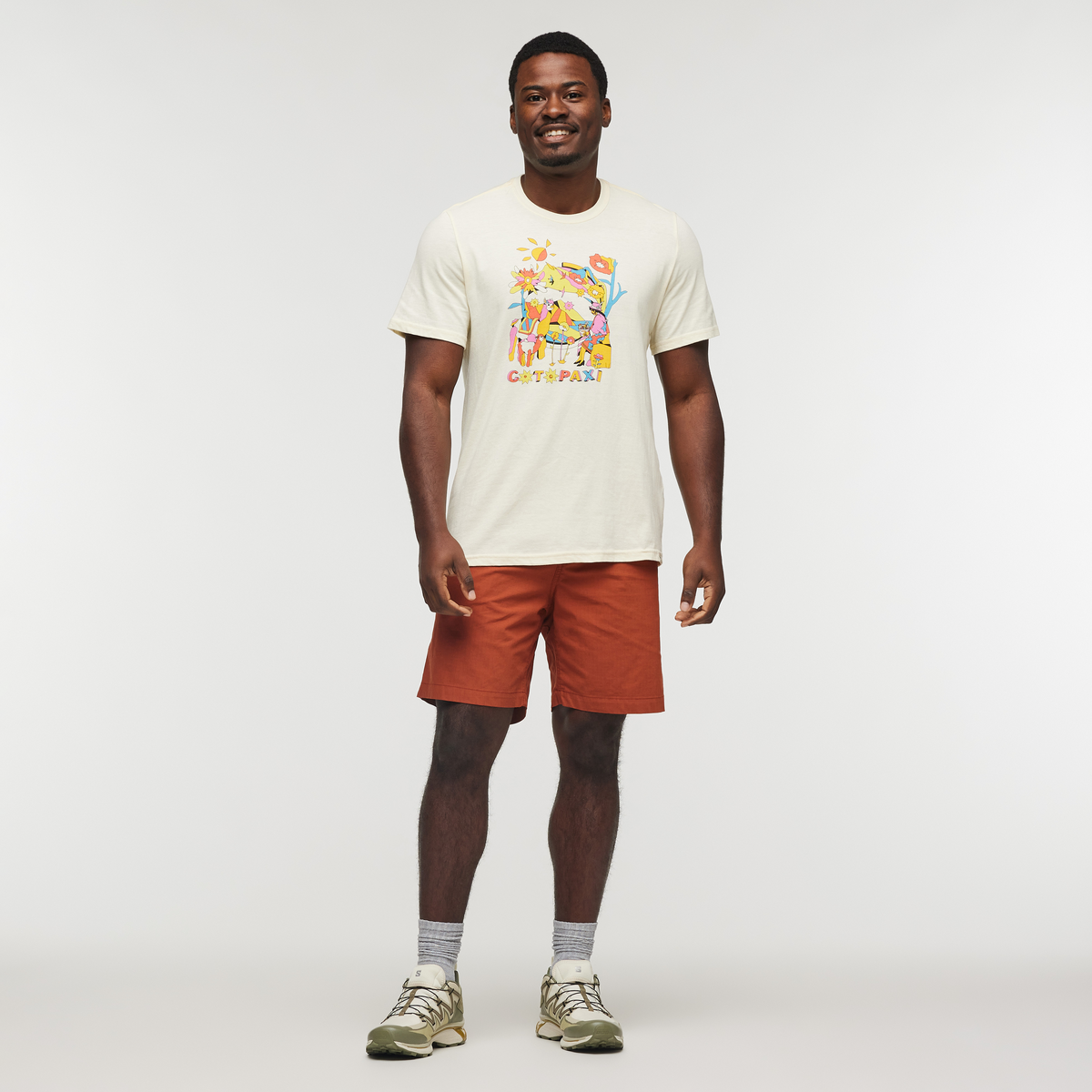 Ecuadorian Days T-Shirt - Men's, Bone, Model Jeremy