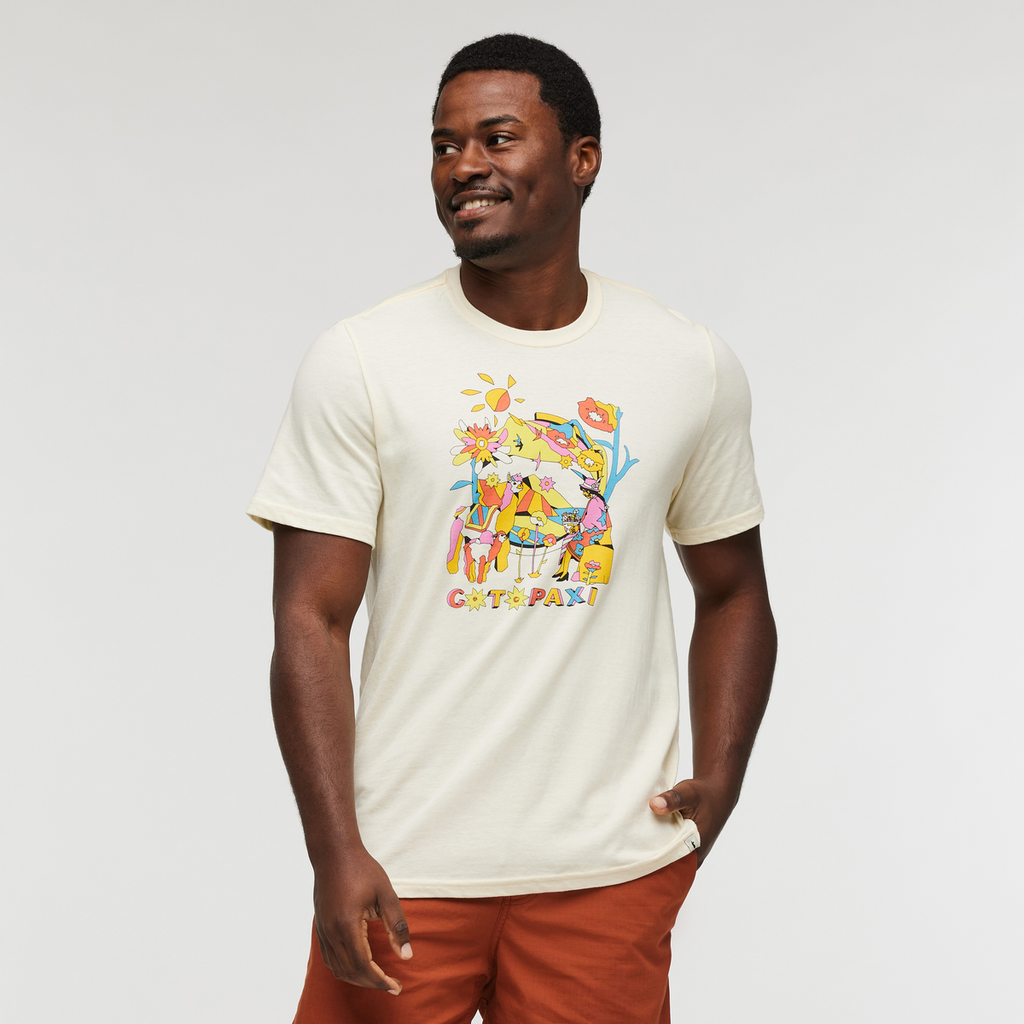 Ecuadorian Days T-Shirt - Men's, Bone, Model Jeremy