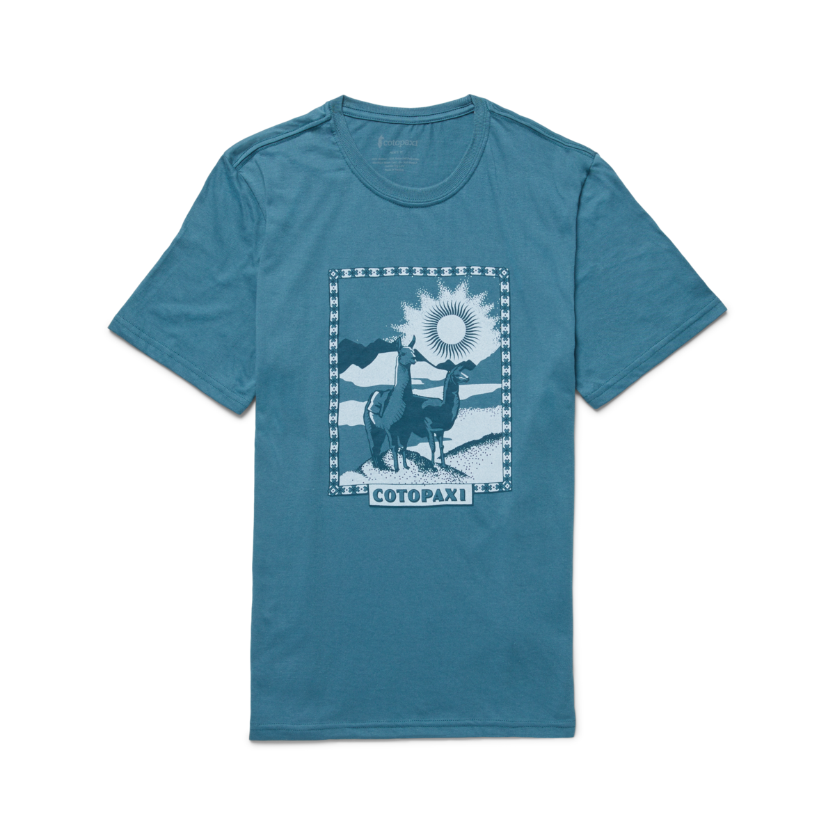 Llama Greetings T-Shirt - Men's, Blue Spruce