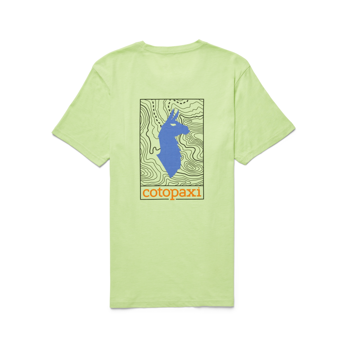 Llama Map T-Shirt - Men's, Lime