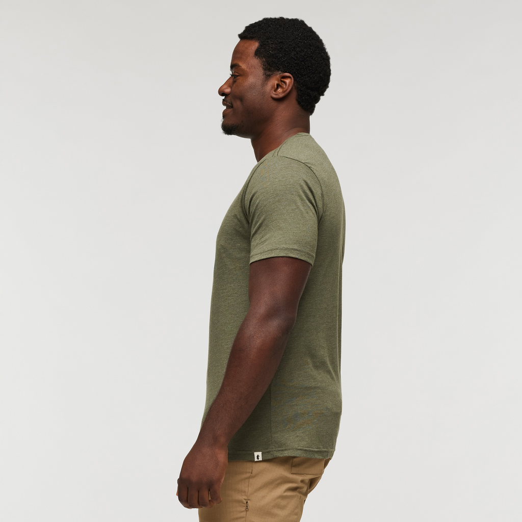 Llama Sequence T-Shirt - Men's, Fatigue, Model Jeremy