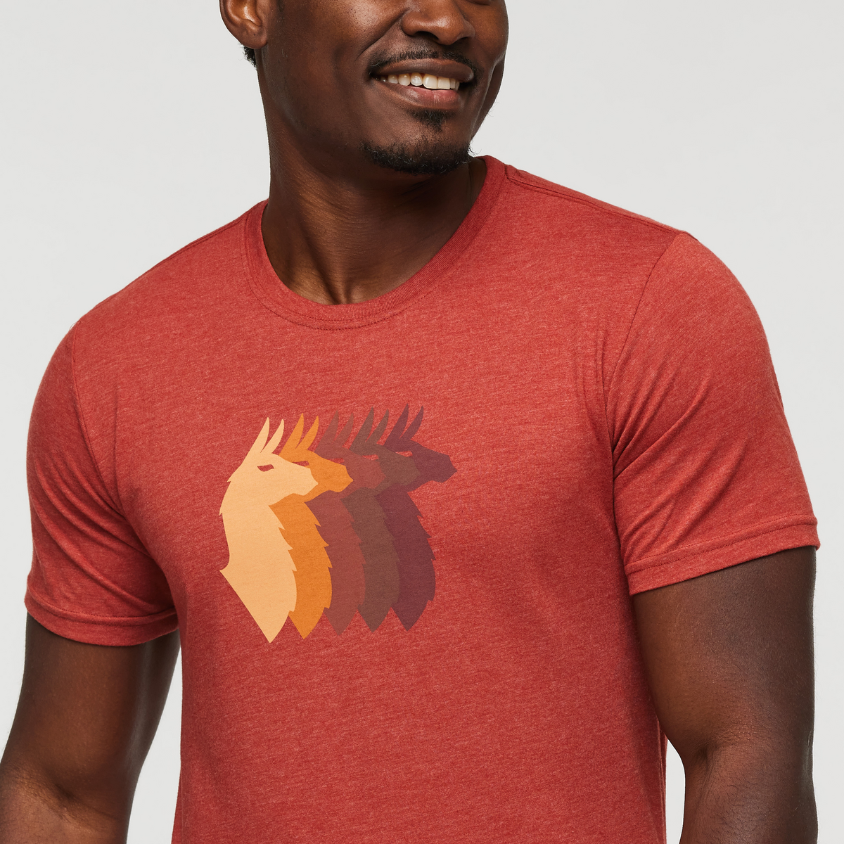 Llama Sequence T-Shirt - Men's, Magma, Model Jeremy