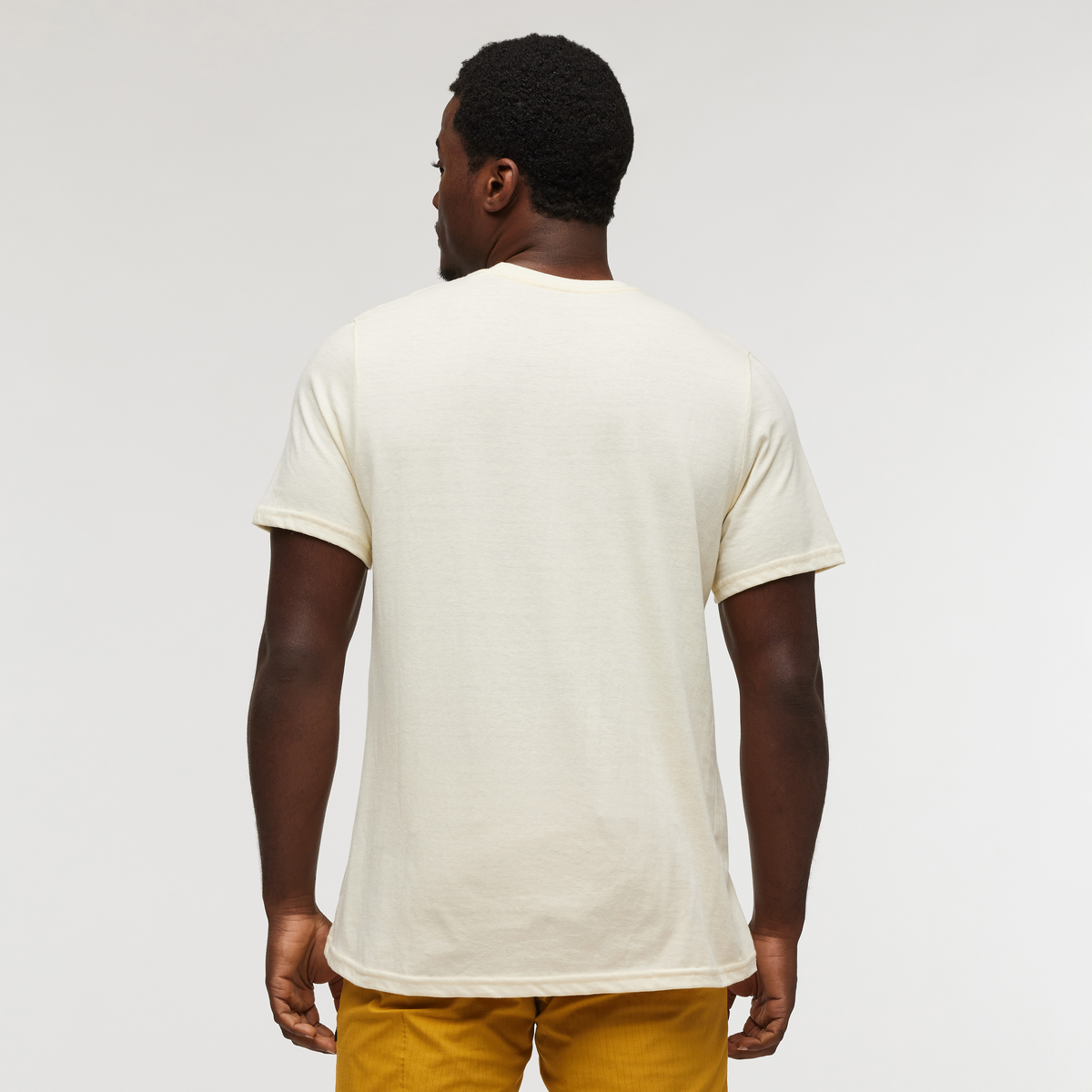 Nature Is Family T-Shirt - Men's, Bone, Model Jeremy