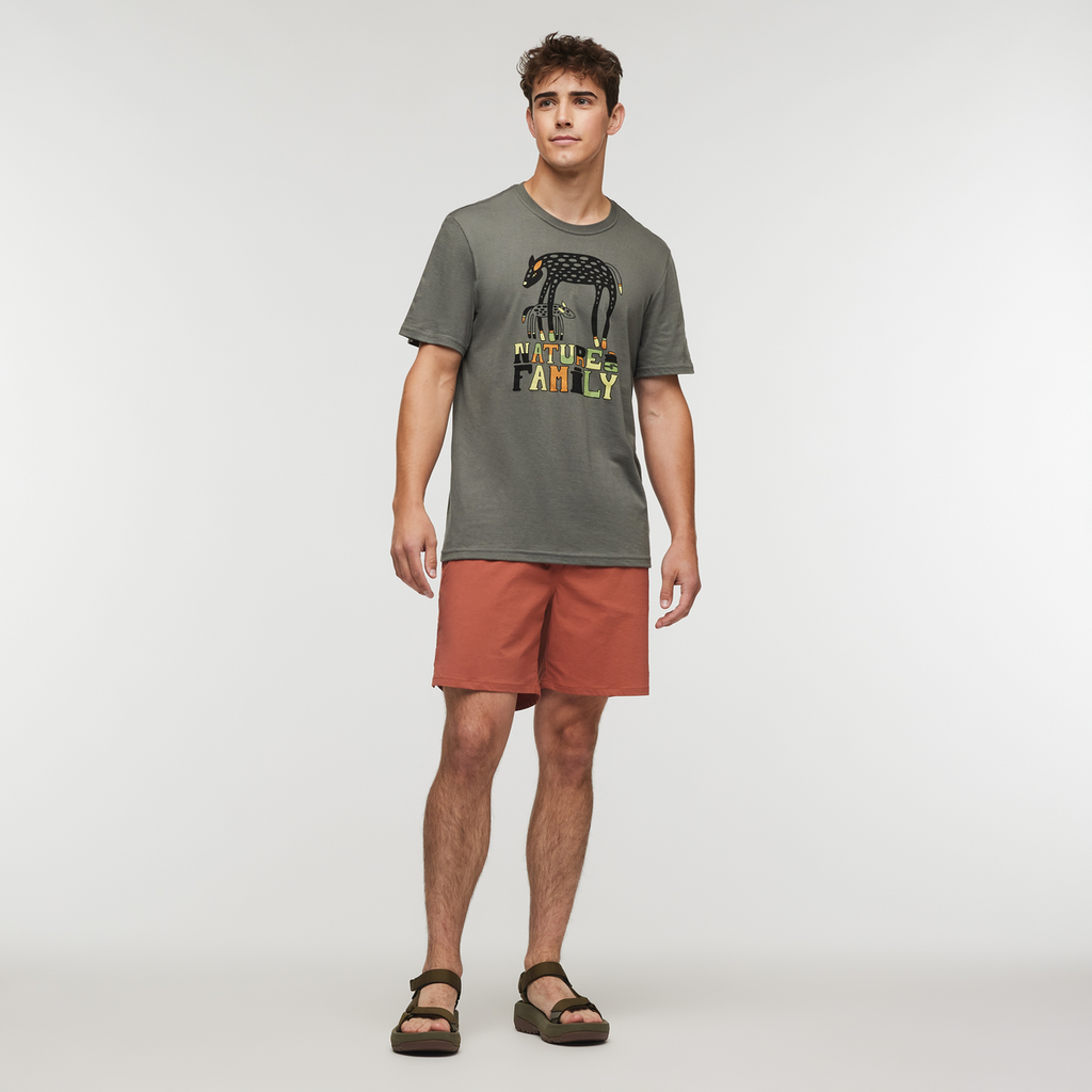 Nature Is Family T-Shirt - Men's, Fatigue, Model Kellan