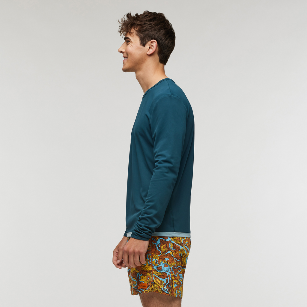 Sombra Long-Sleeve Sun Shirt - Men's, Abyss, Model Kellan