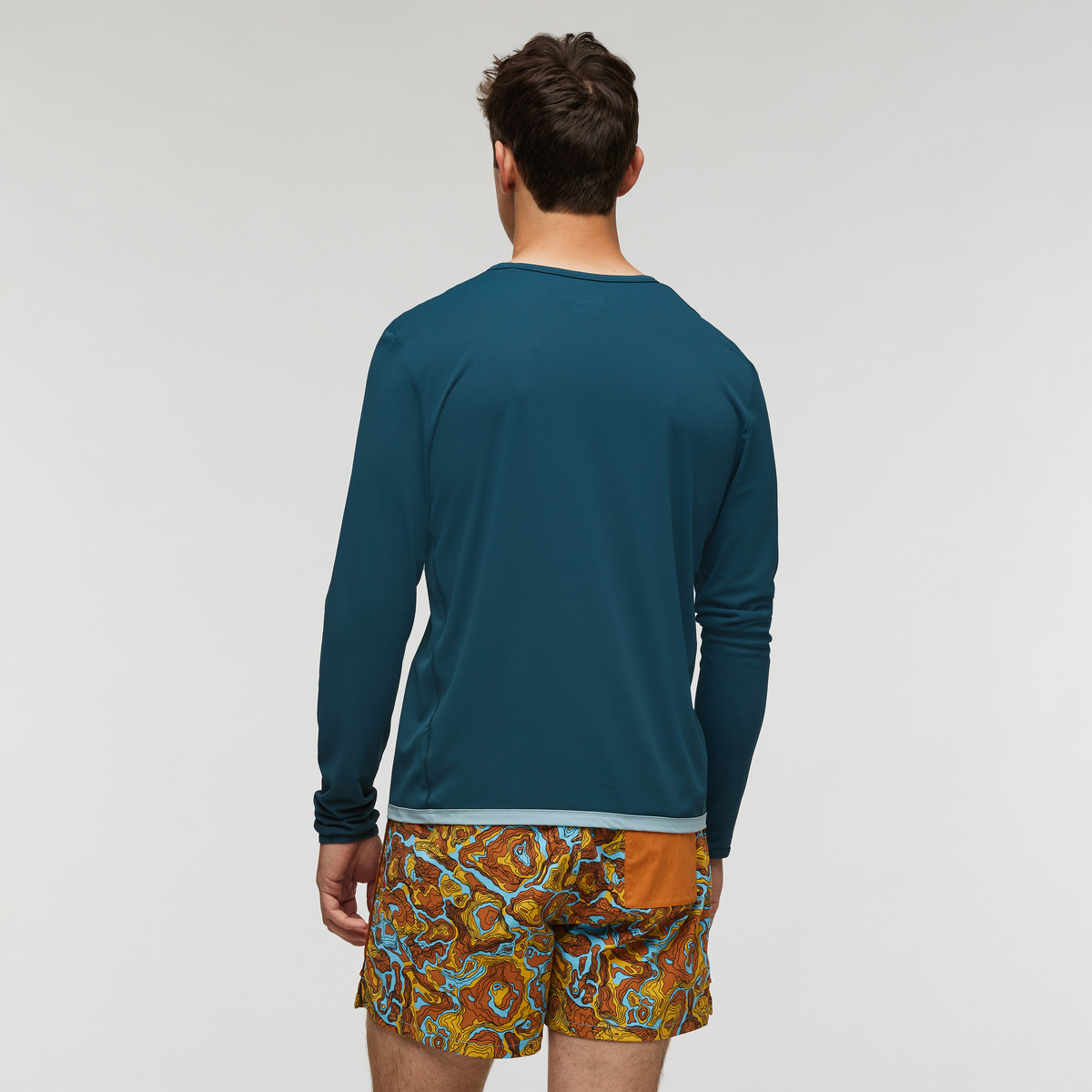 Sombra Long-Sleeve Sun Shirt - Men's, Abyss, Model Kellan