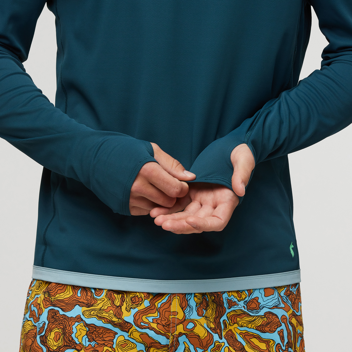 Sombra Long-Sleeve Sun Shirt - Men's, Abyss, Model Kellan