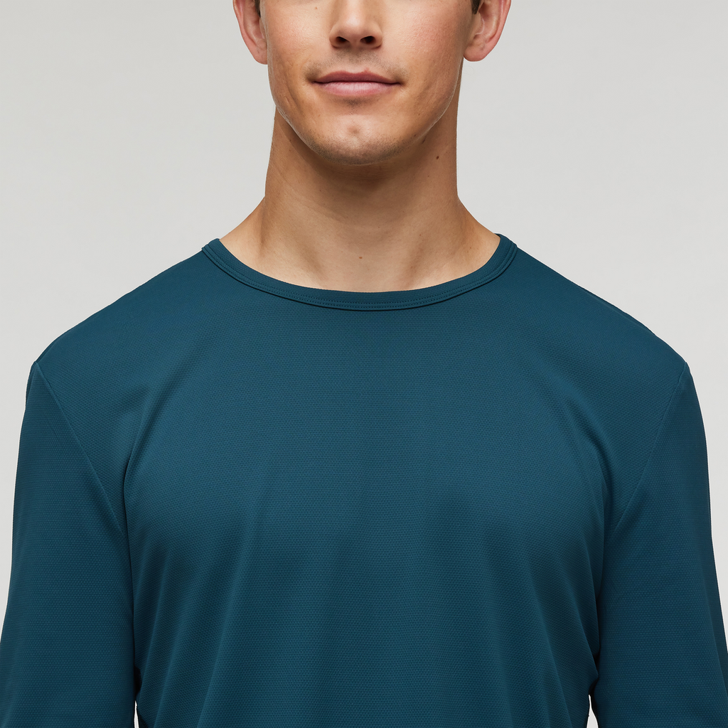 Sombra Long-Sleeve Sun Shirt - Men's, Abyss, Model Kellan