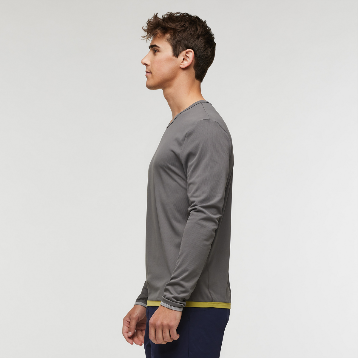 Sombra Long-Sleeve Sun Shirt - Men's, Cinder, Model Kellan