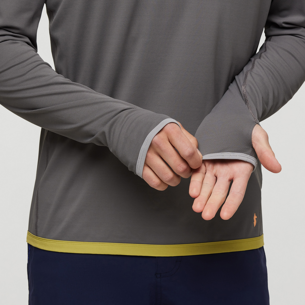 Sombra Long-Sleeve Sun Shirt - Men's, Cinder, Model Kellan