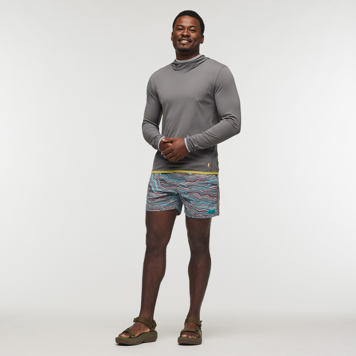 Sombra Sun Hoodie - Men's, Cinder, Model Jeremy