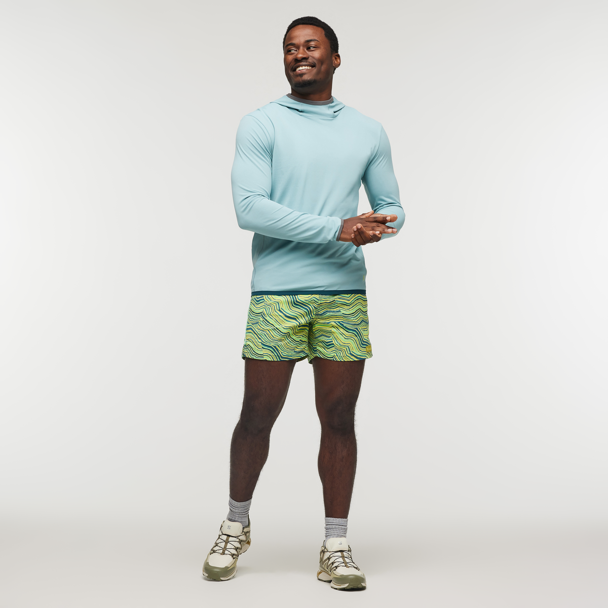 Sombra Sun Hoodie - Men's, Sea Spray, Model Jeremy