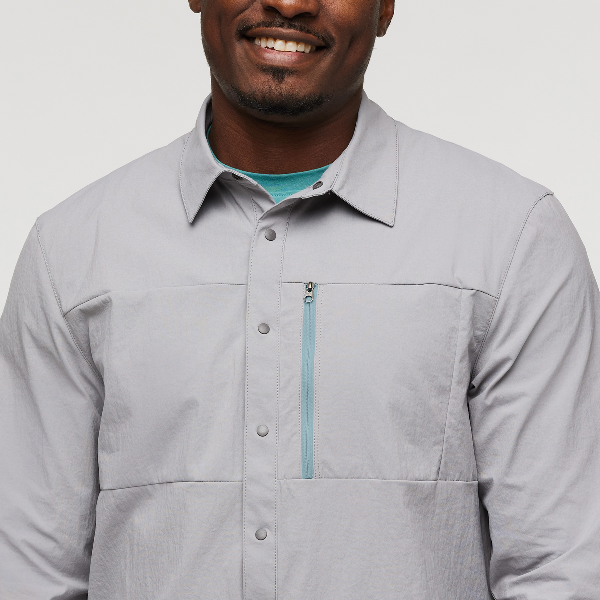 Sumaco Long-Sleeve Shirt - Men's, Smoke, Model Jeremy