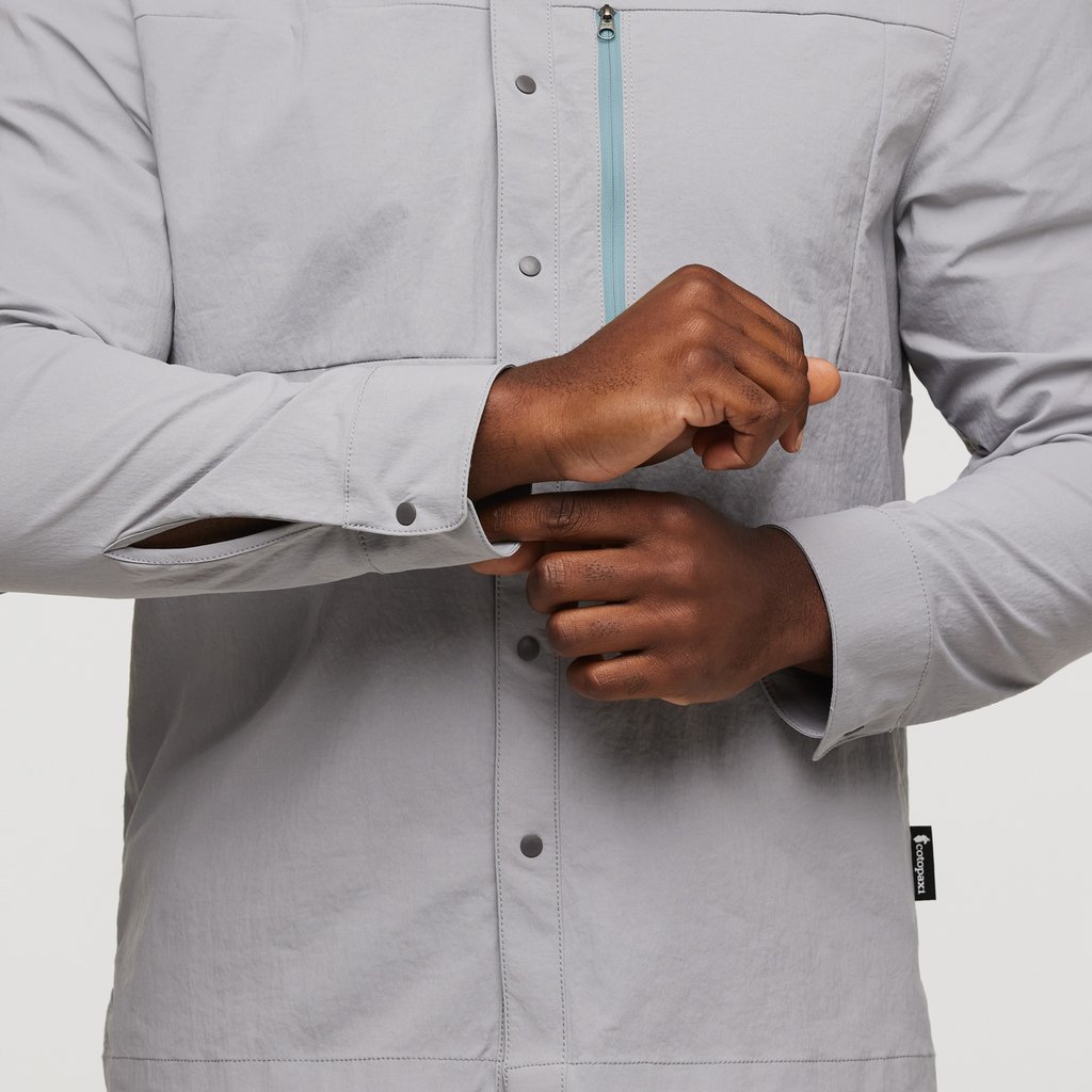 Sumaco Long-Sleeve Shirt - Men's, Smoke, Model Jeremy