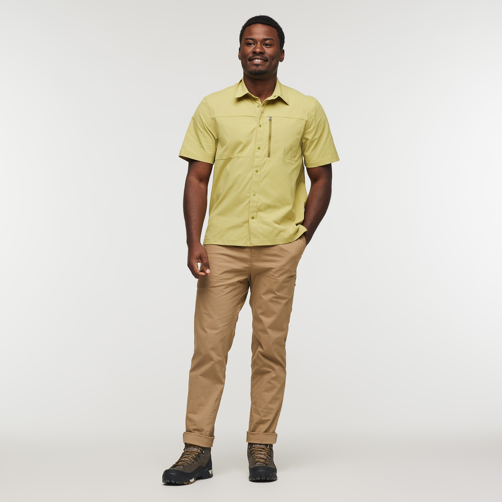 Sumaco Short-Sleeve Shirt - Men's, Lemongrass, Model Jeremy